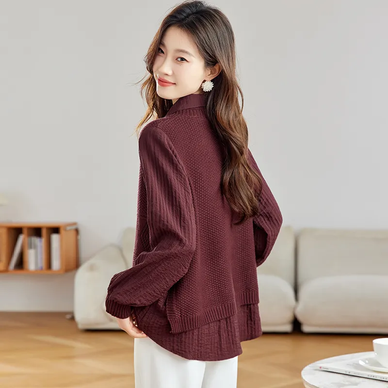 Korean style Shirts Women's-8