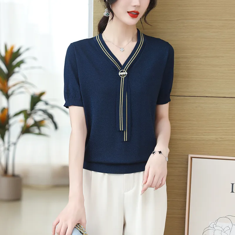 Korean Style Regular T Shirt Women's-9