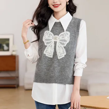 Korean style Vests Women's
