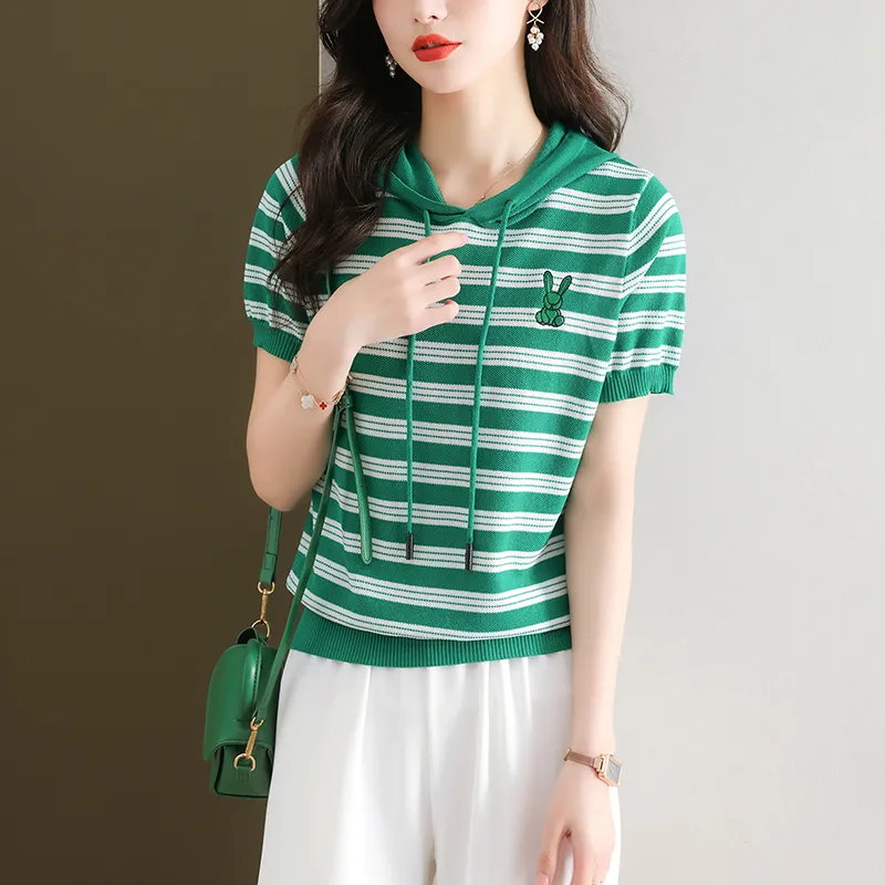 Korean Style Regular T Shirt Women's-4
