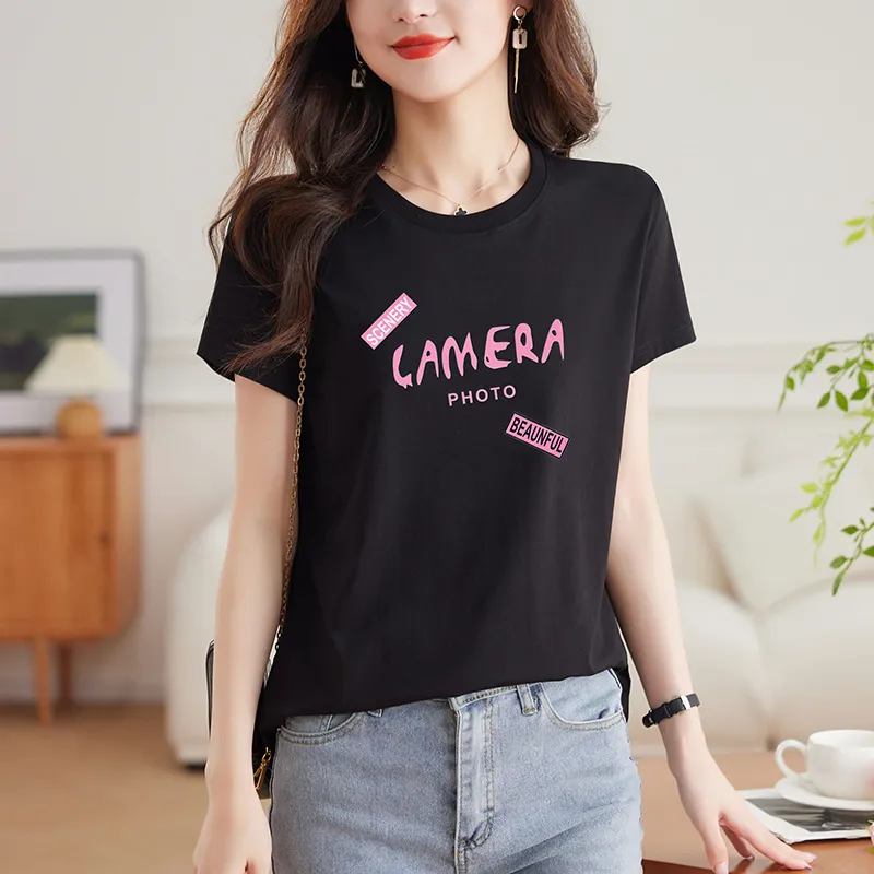 Korean style T Shirts Unisex-4