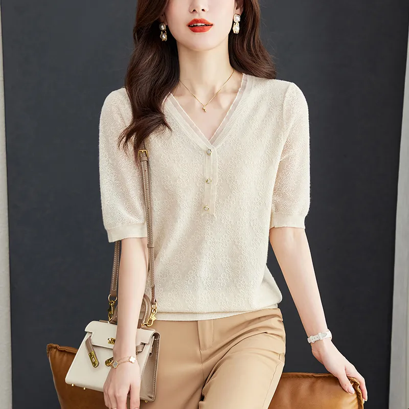 Korean Style Regular T Shirt Women's-3