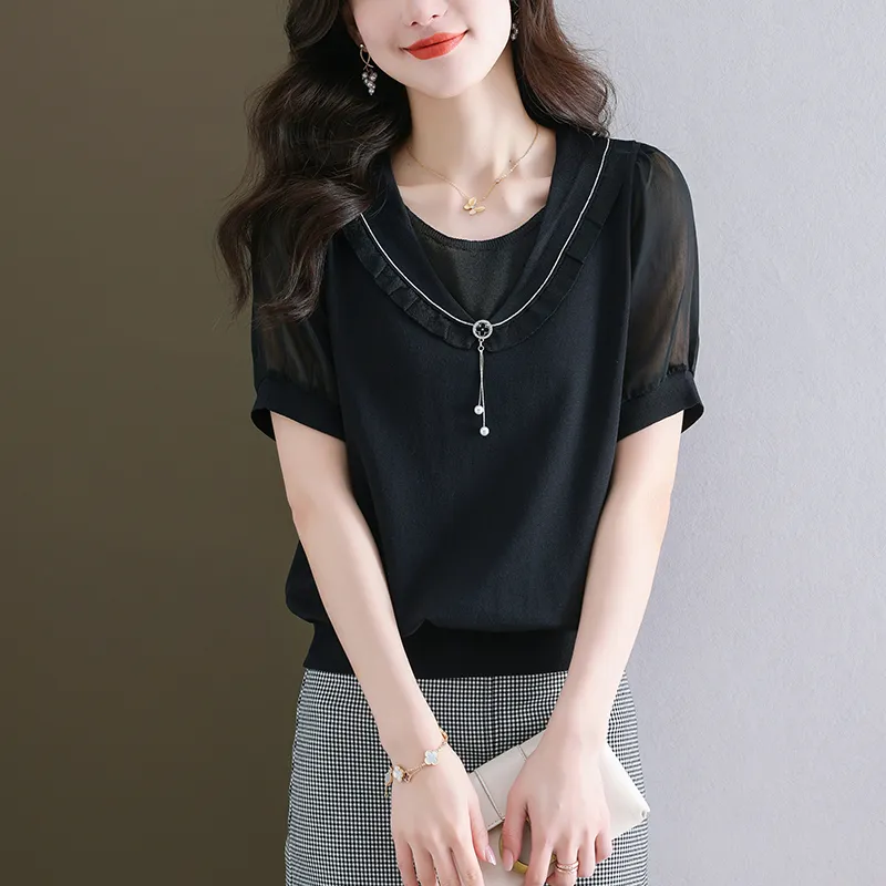 Korean Style Regular T Shirt Women's-8