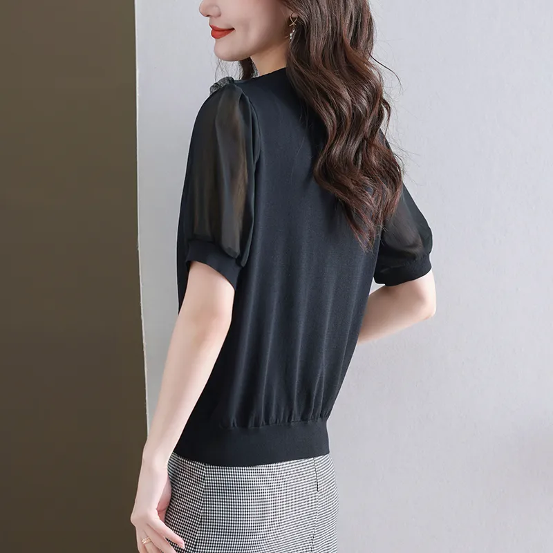Korean Style Regular T Shirt Women's-4