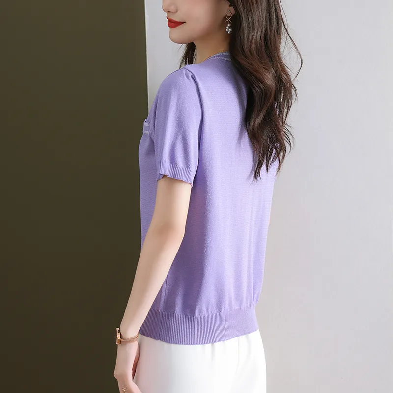 Korean Style Regular T Shirt Women's-4