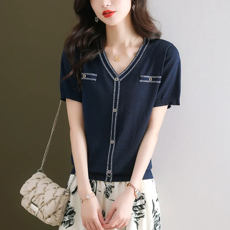 Korean Style Regular T Shirt Women's-8