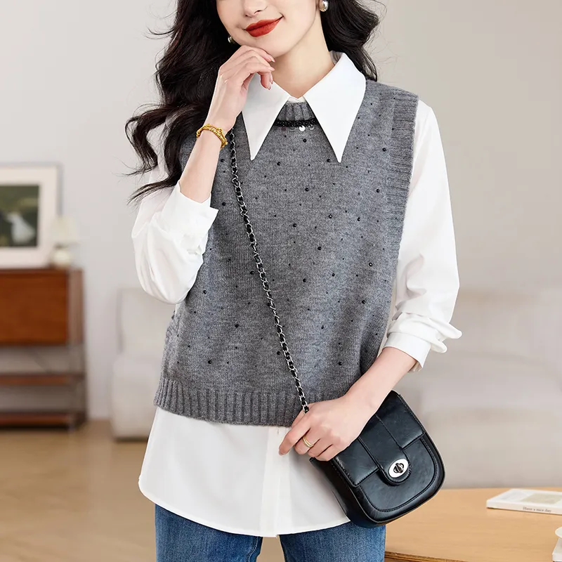 Korean style Vests Women's-4