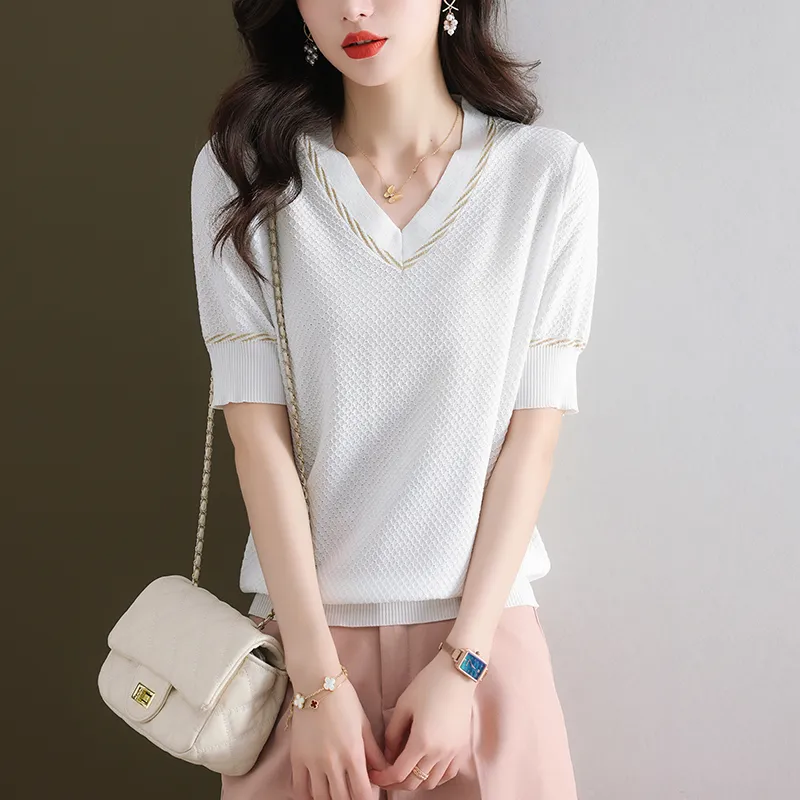 Korean Style Regular T Shirt Women's-9