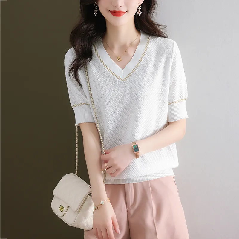 Korean Style Regular T Shirt Women's-8