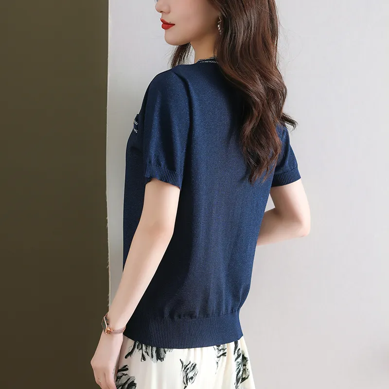 Korean Style Regular T Shirt Women's-7