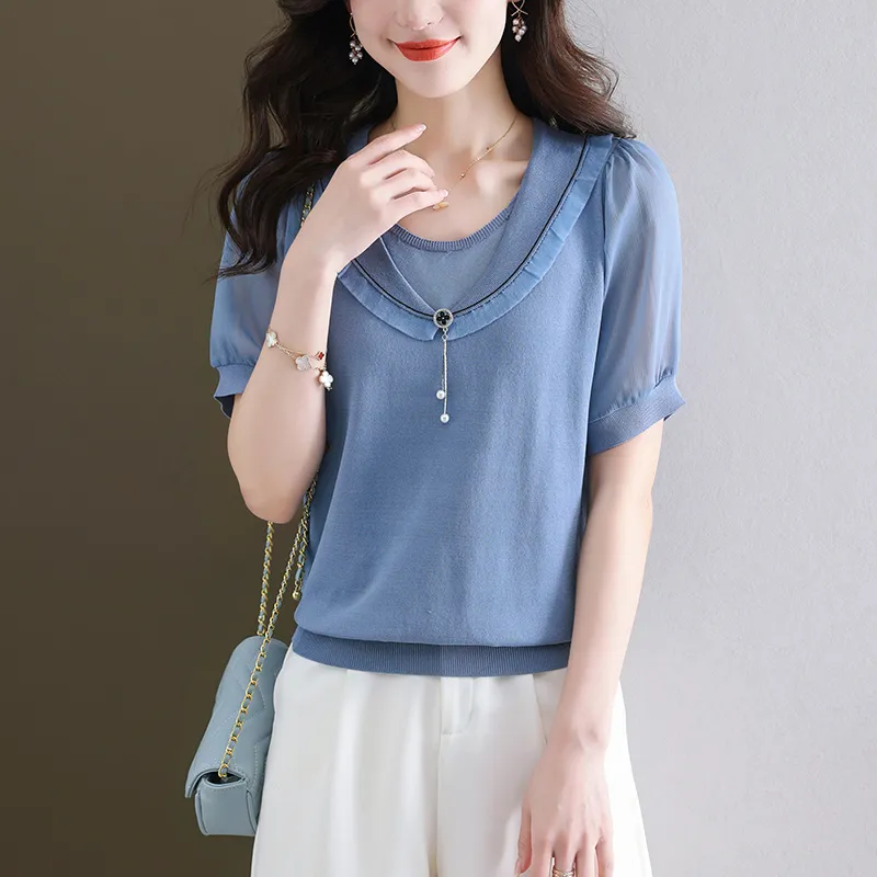 Korean Style Regular T Shirt Women's-1