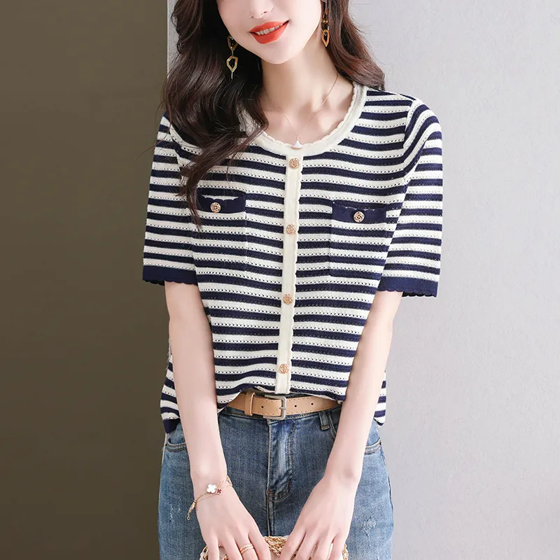 Korean Style Regular T Shirt Women's-6