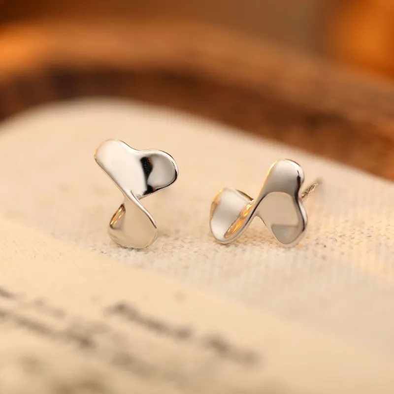 GOOUI S925 Silver Stud Earrings Women's-6