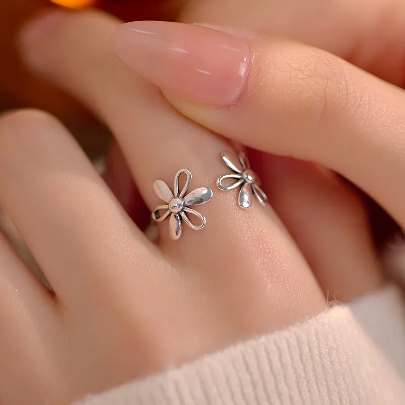 GOOUI S925 Silver Rings Women's-5