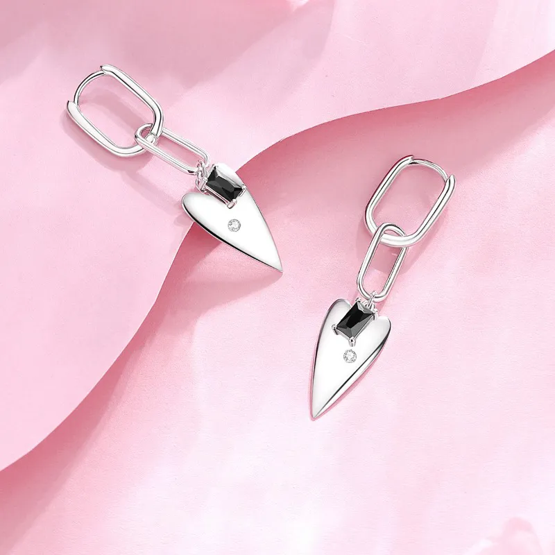 GOOUI S925 Silver Earrings Women's-4