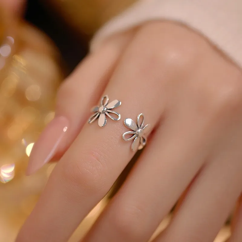 GOOUI S925 Silver Rings Women's-2