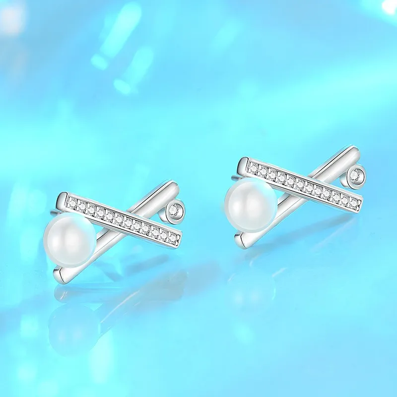 GOOUI S925 Silver Stud Earrings Women's-5