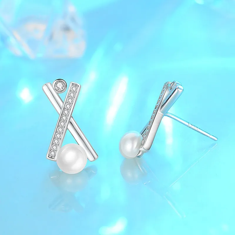 GOOUI S925 Silver Stud Earrings Women's-4