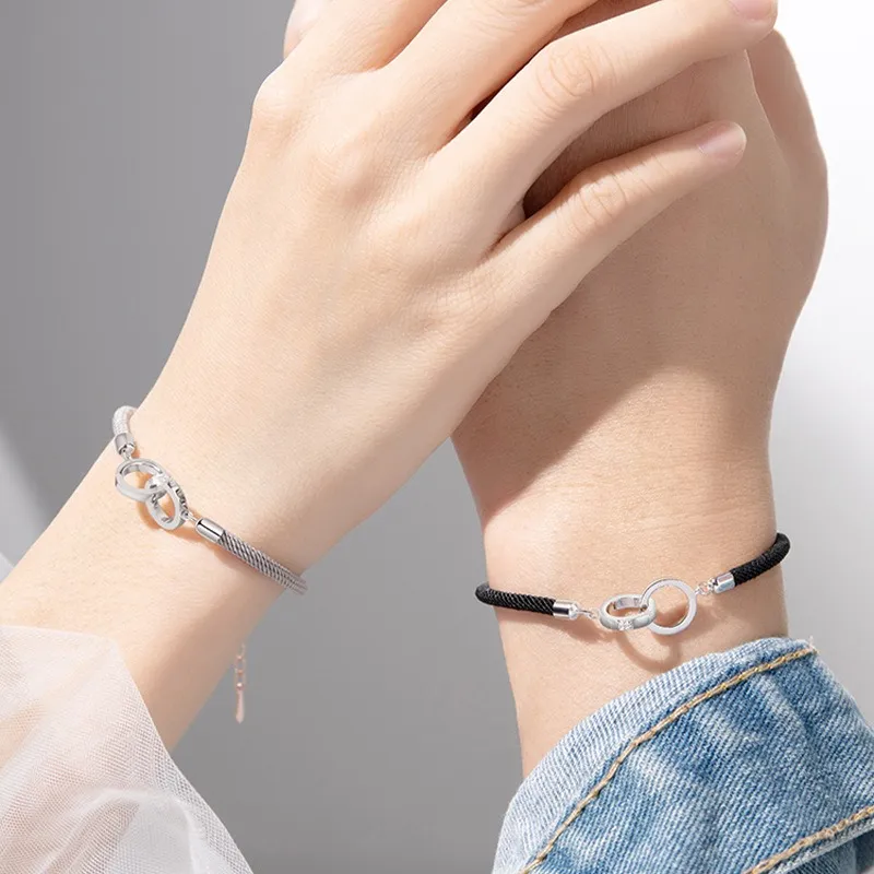 GOOUI S925 Silver Bracelets Unisex-3