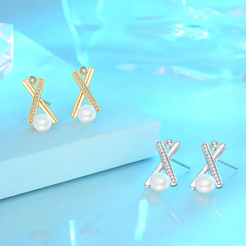 GOOUI S925 Silver Stud Earrings Women's-2