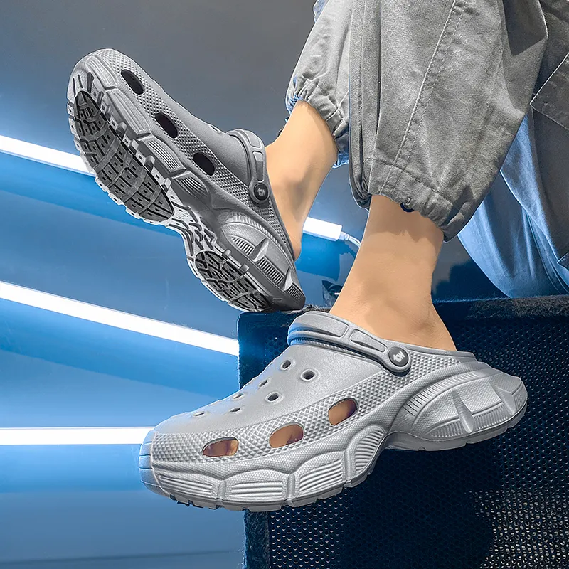 TEXWOOD Quick Dry Closed Toe Slippers Unisex Silver-7