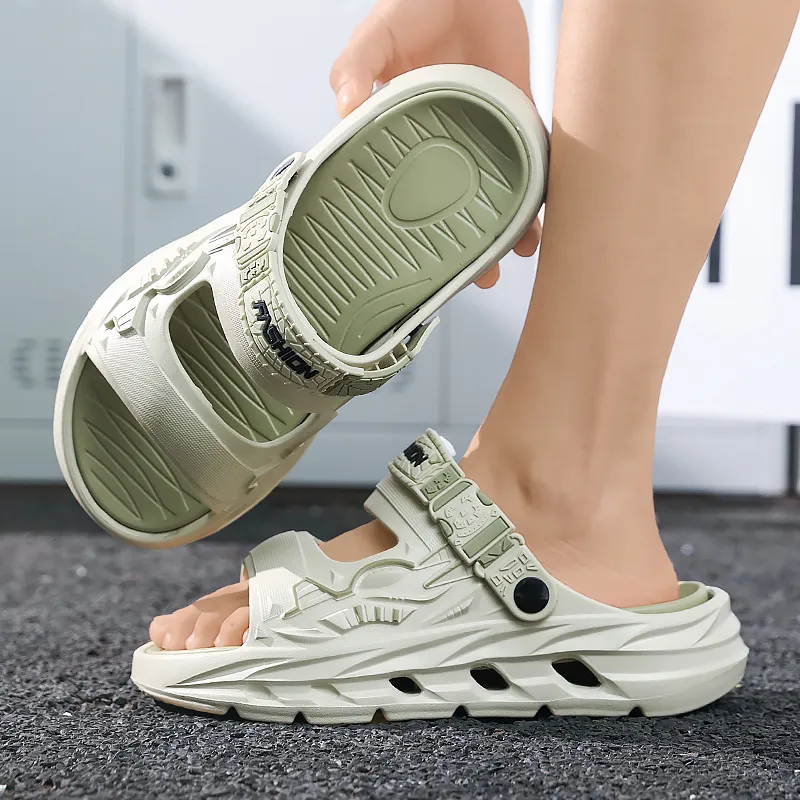 TEXWOOD Beach Sandals Unisex Green Blue Black Beige Brown-11