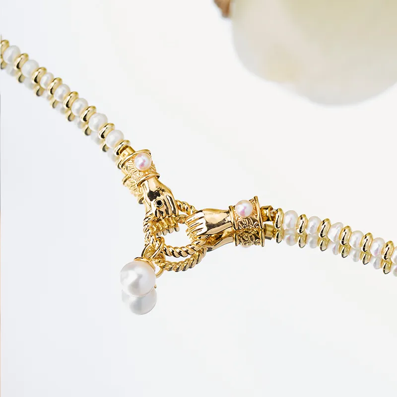 JUNO Pearl Necklaces Women's-2