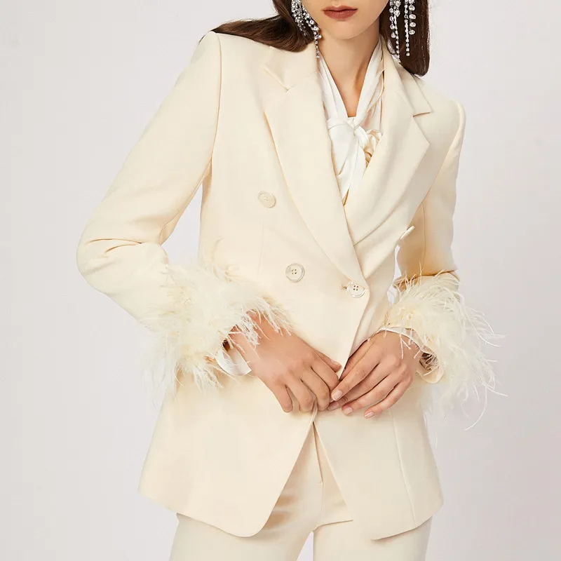 FLONAKED Business Suit Women's Apricot-1