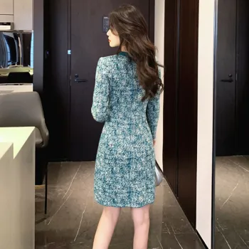 LSVE Long-Sleeved Dresses Women's Green