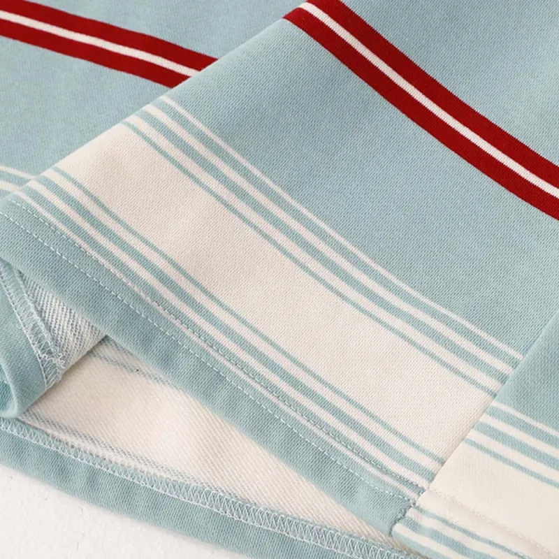 LSVE T Shirts Women's Blue Stripes-3