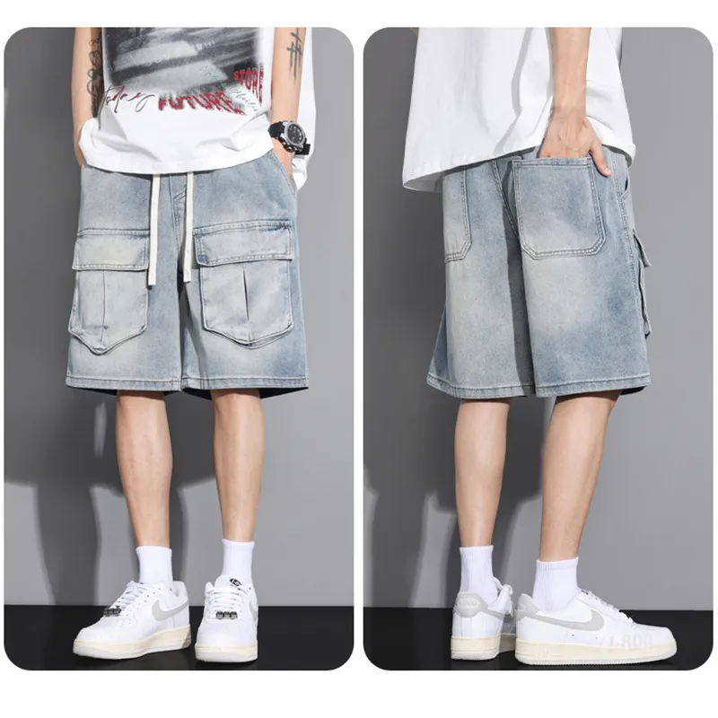 LSVE Denim Shorts Unisex-4