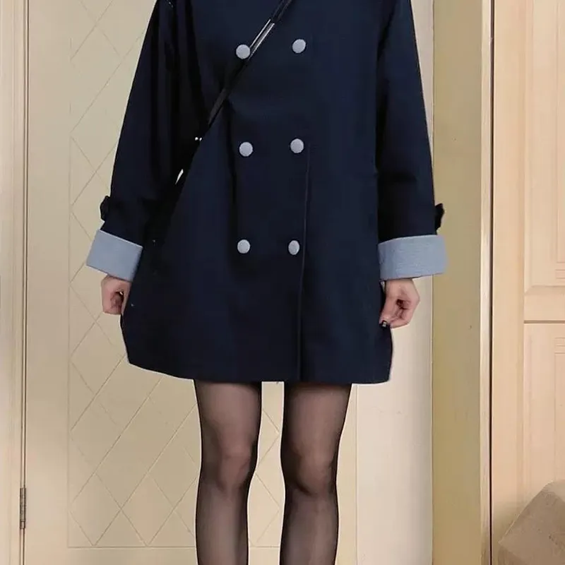 LSVE Jackets Coats Women's Navy Blue-2