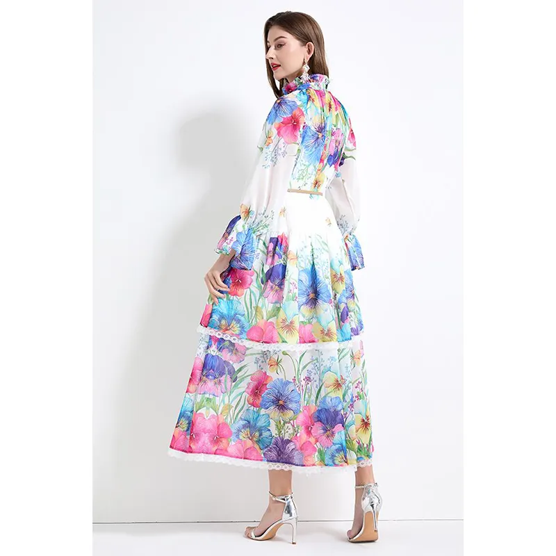 LSVE Long Sleeved Dress Women's White-3
