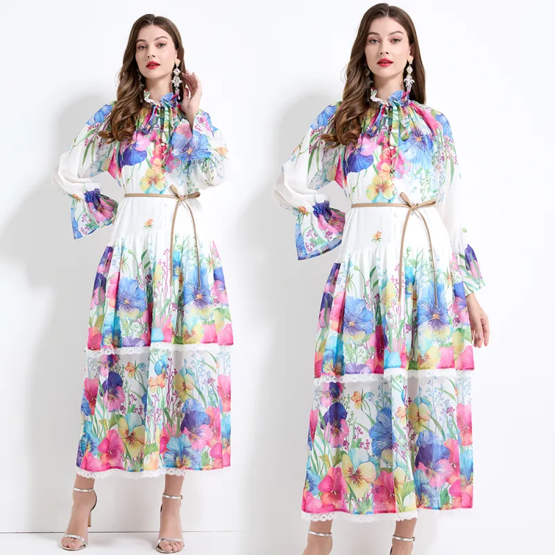LSVE Long Sleeved Dress Women's White-0
