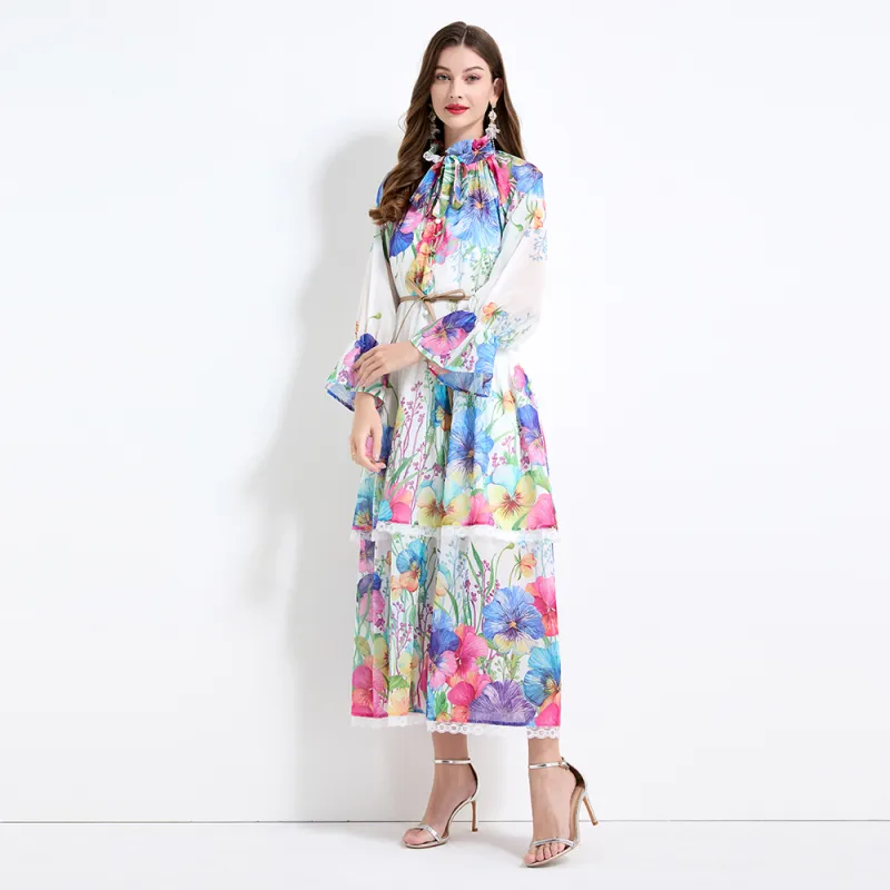 LSVE Long Sleeved Dress Women's White-1