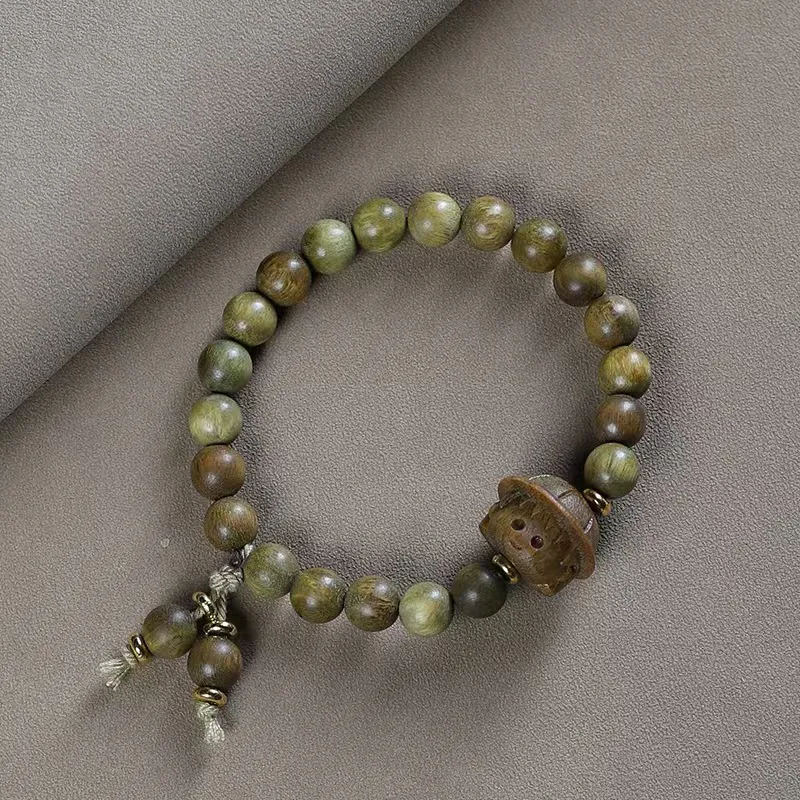 YUFENGXI Green Sandalwood Bracelets Unisex-4