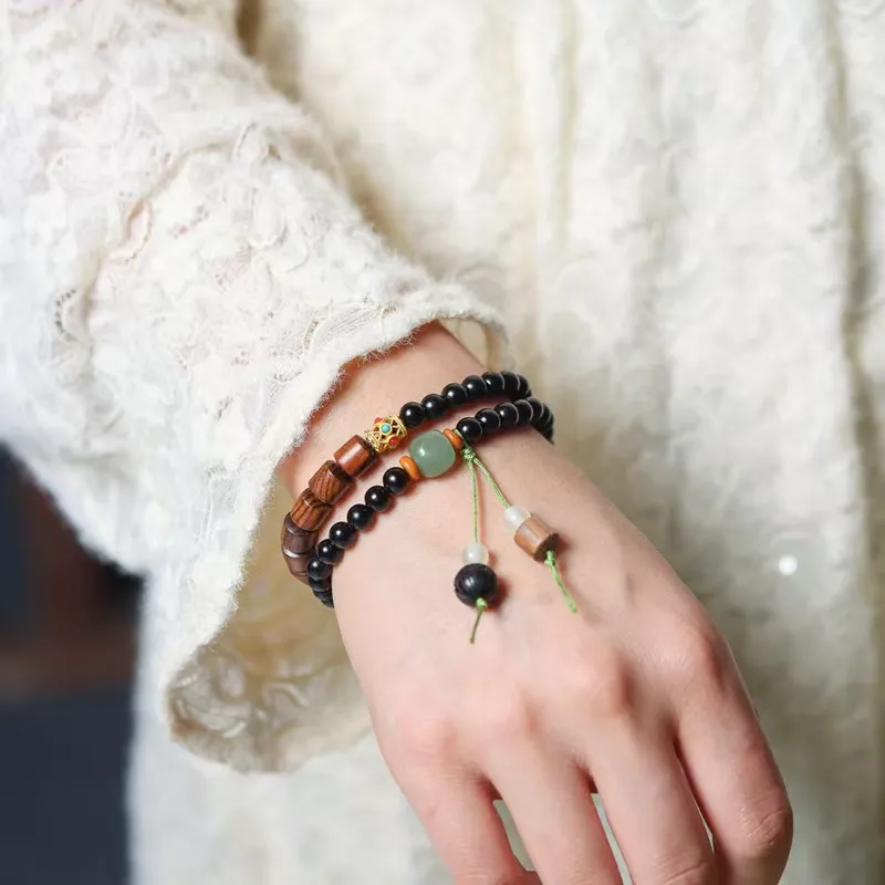 YUFENGXI Ebony Bracelets Unisex-4