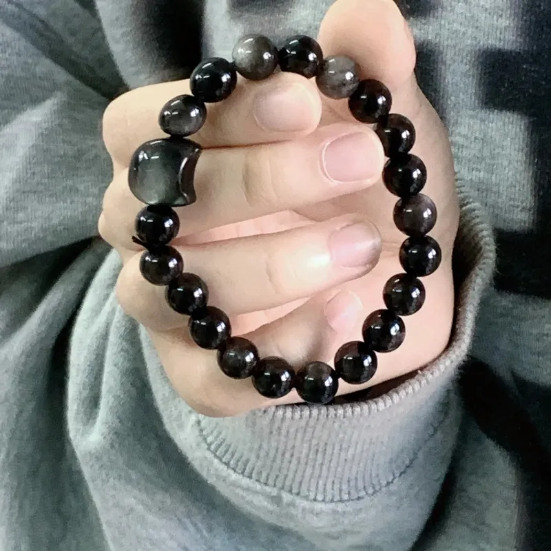 YUFENGXI Obsidian Bracelets Unisex-1