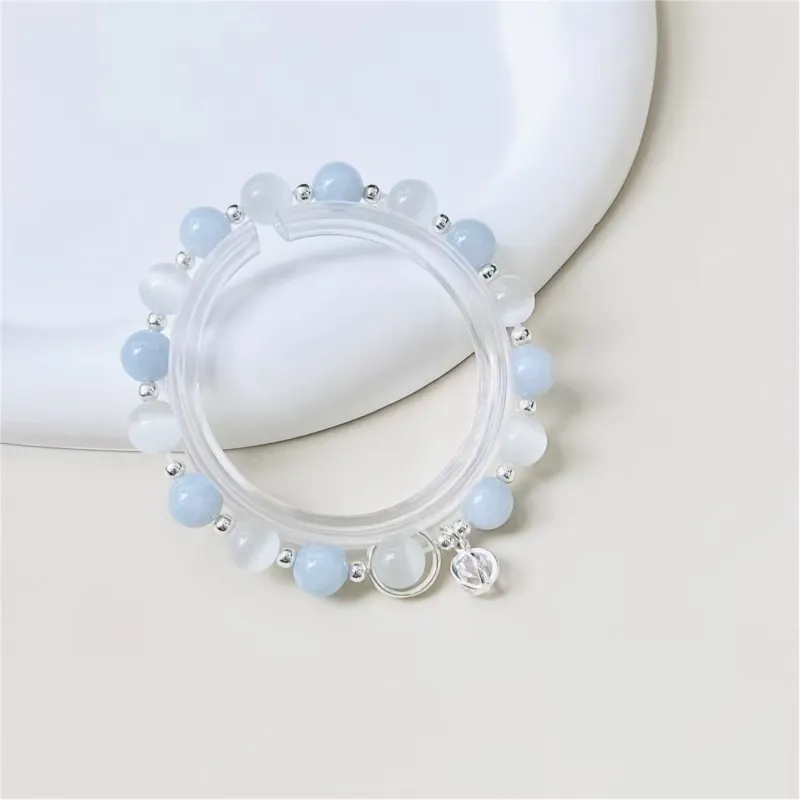 YUFENGXI Glass Cat Eye Jade Bracelets Unisex-1