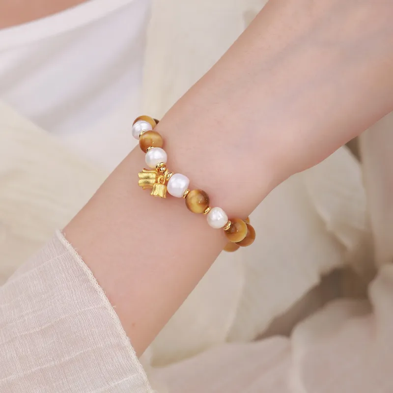 YUFENGXI Tiger's Eye Stone Bracelets Unisex-3