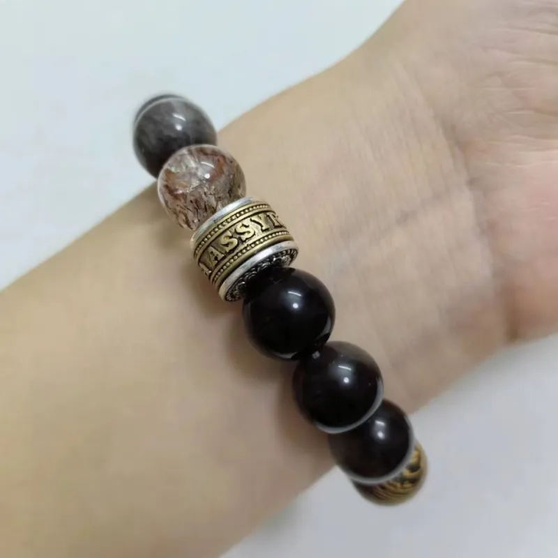 YUFENGXI Obsidian Bracelets Unisex-4