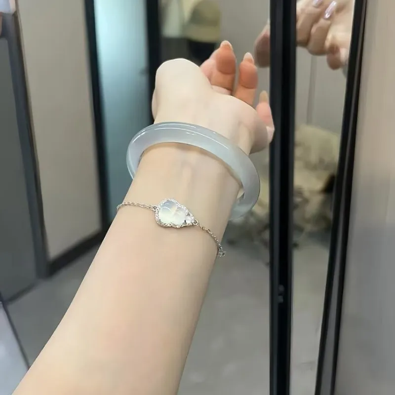 YUFENGXI Glass Cat Eye Bangles Women's-6