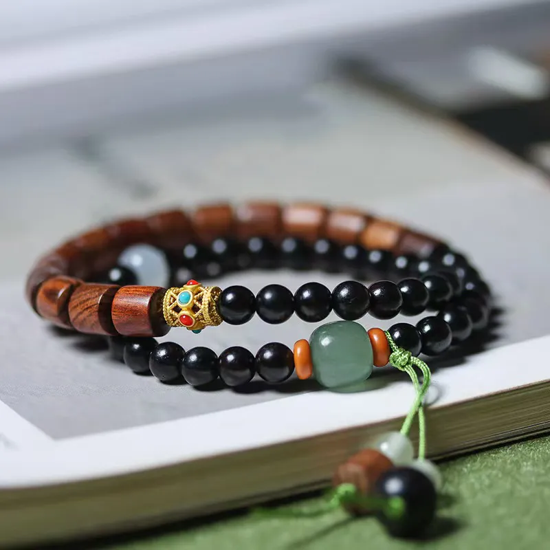 YUFENGXI Ebony Bracelets Unisex-2