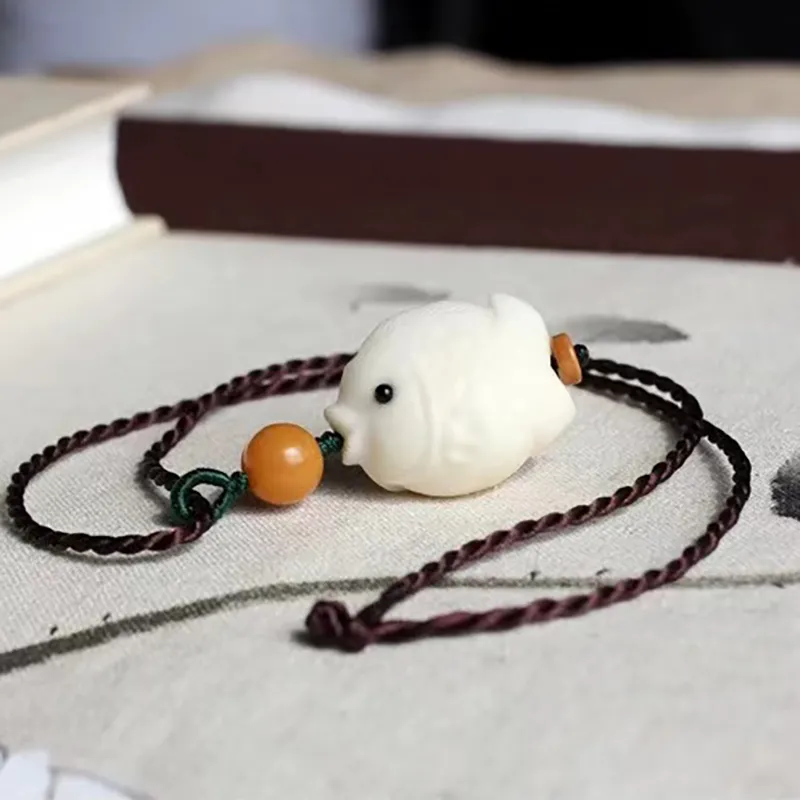 YUFENGXI Ivory Nut Bodhi Necklace Unisex-1