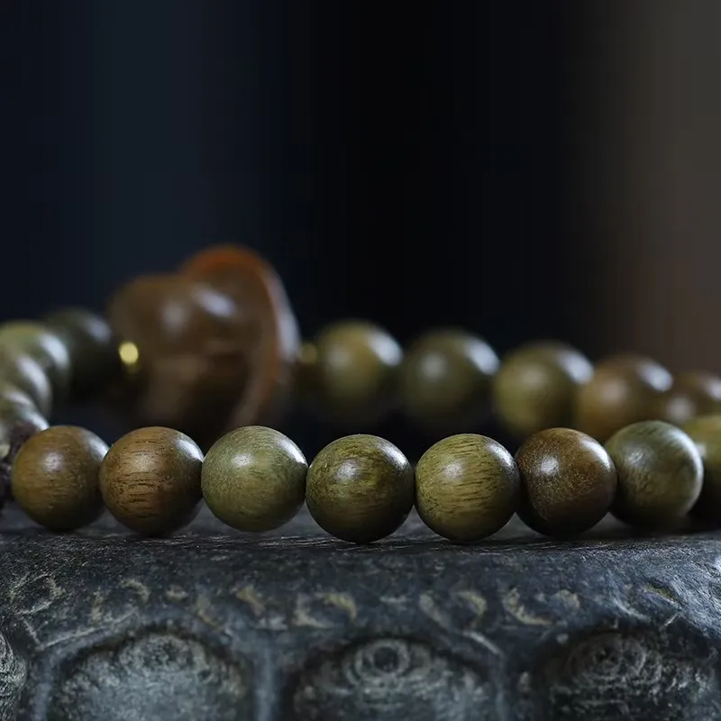 YUFENGXI Green Sandalwood Bracelets Unisex-3