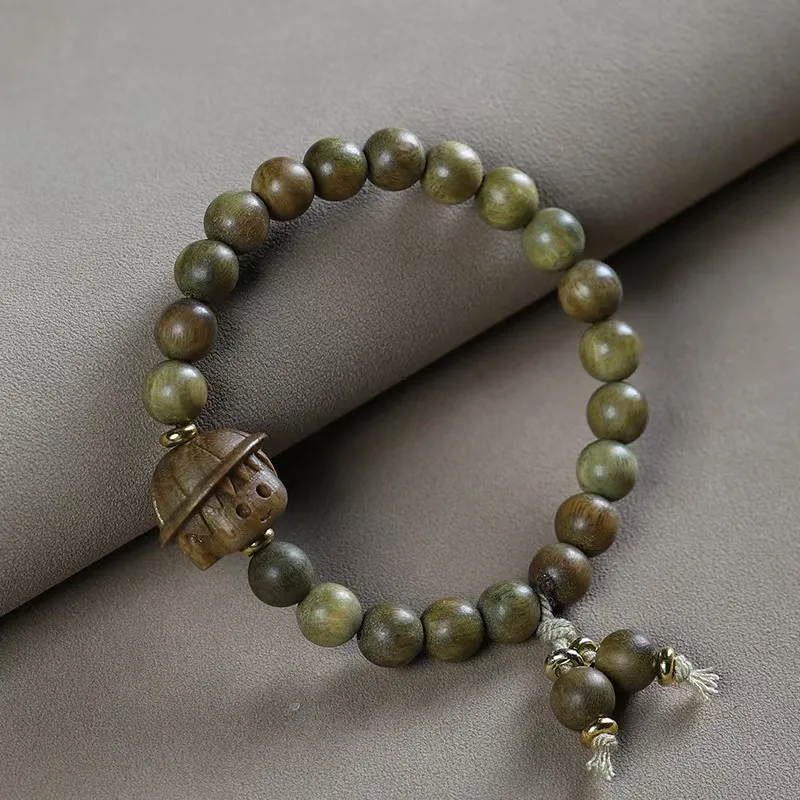 YUFENGXI Green Sandalwood Bracelets Unisex-1