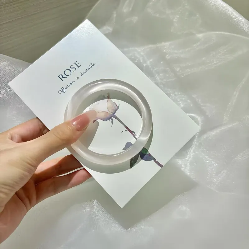 YUFENGXI Glass Cat Eye Bangles Women's-7