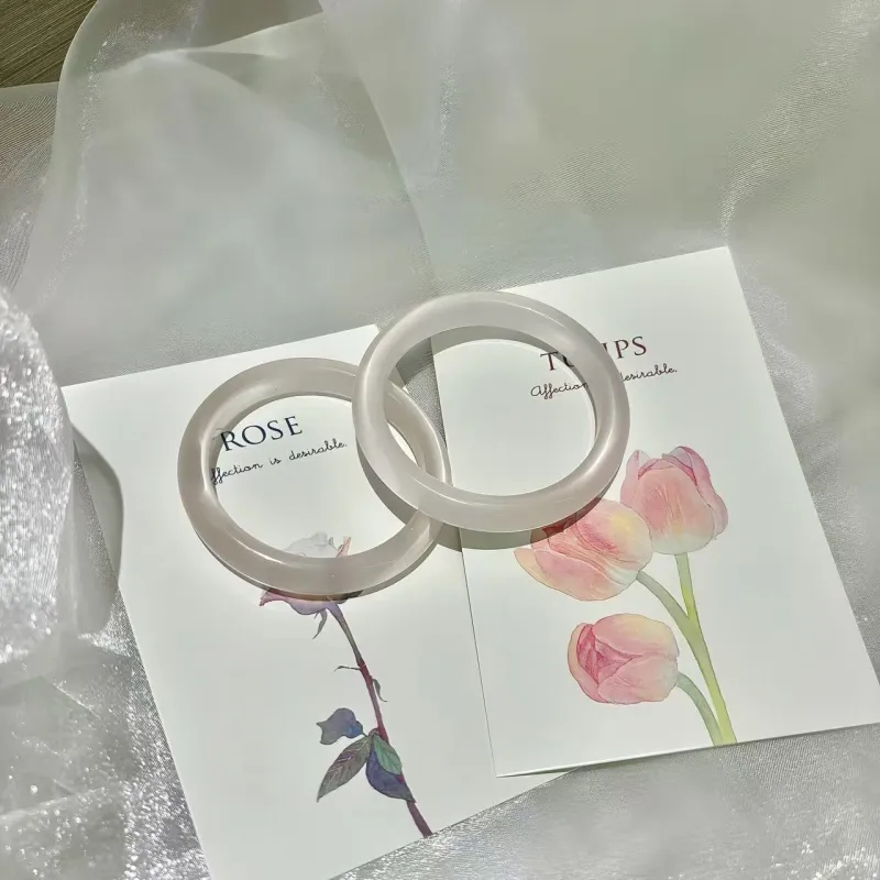 YUFENGXI Glass Cat Eye Bangles Women's-5