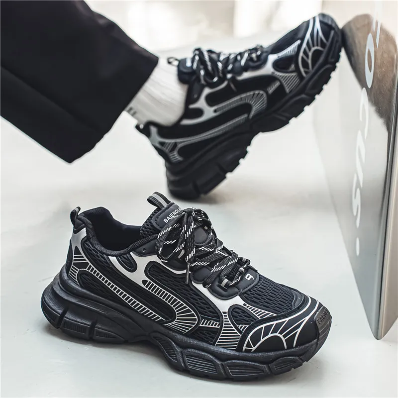 JEANSWEST Breathable Low Top Chunky Sneakers Men's-7
