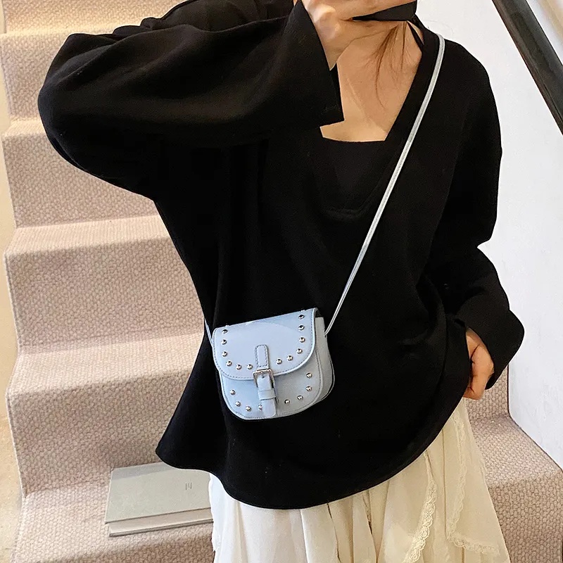 Yalu PU Shoulder Bag Unisex Silver/Pink/Black/Blue/White-21
